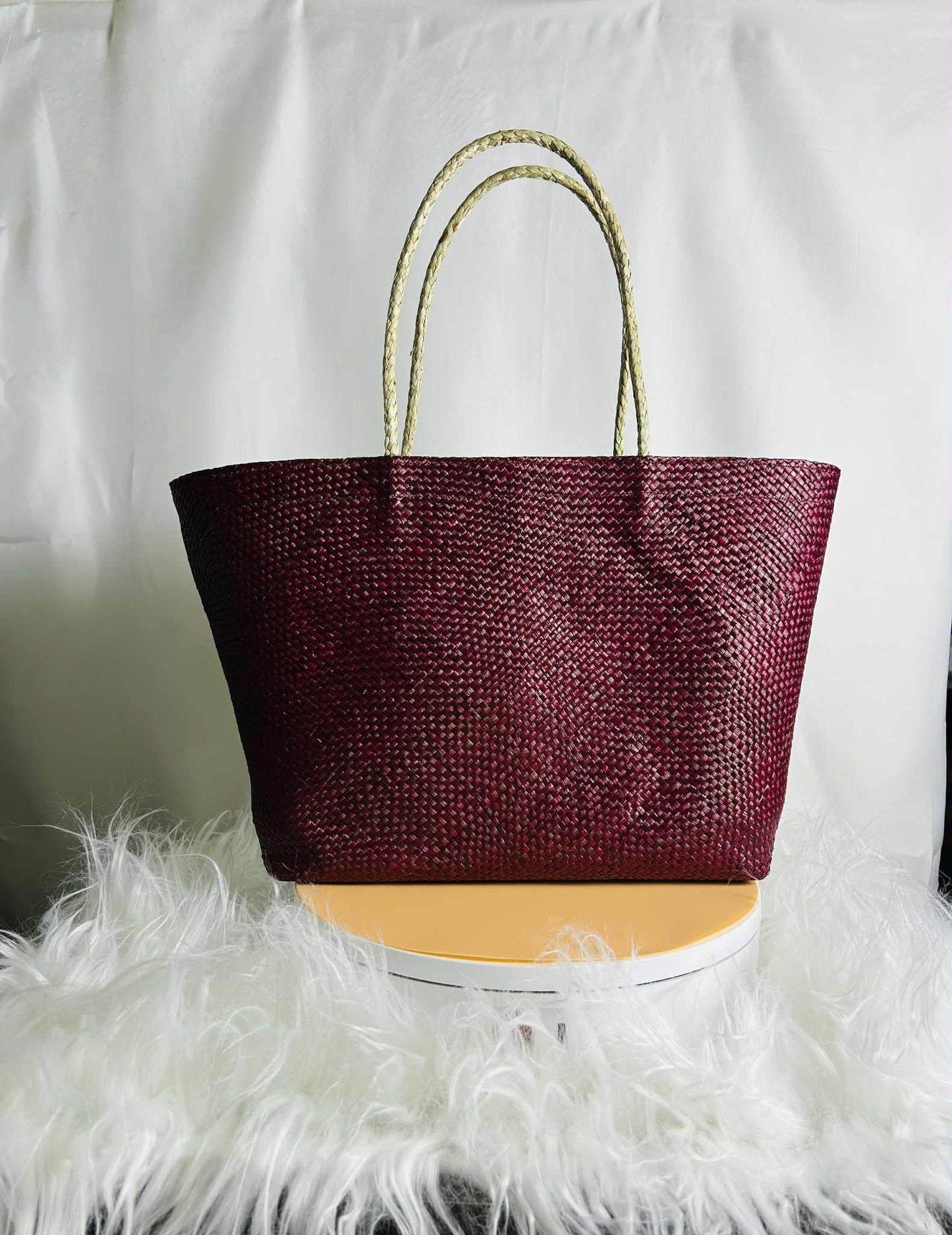 TEXAS Handwoven Banig Bag with Soft Handle