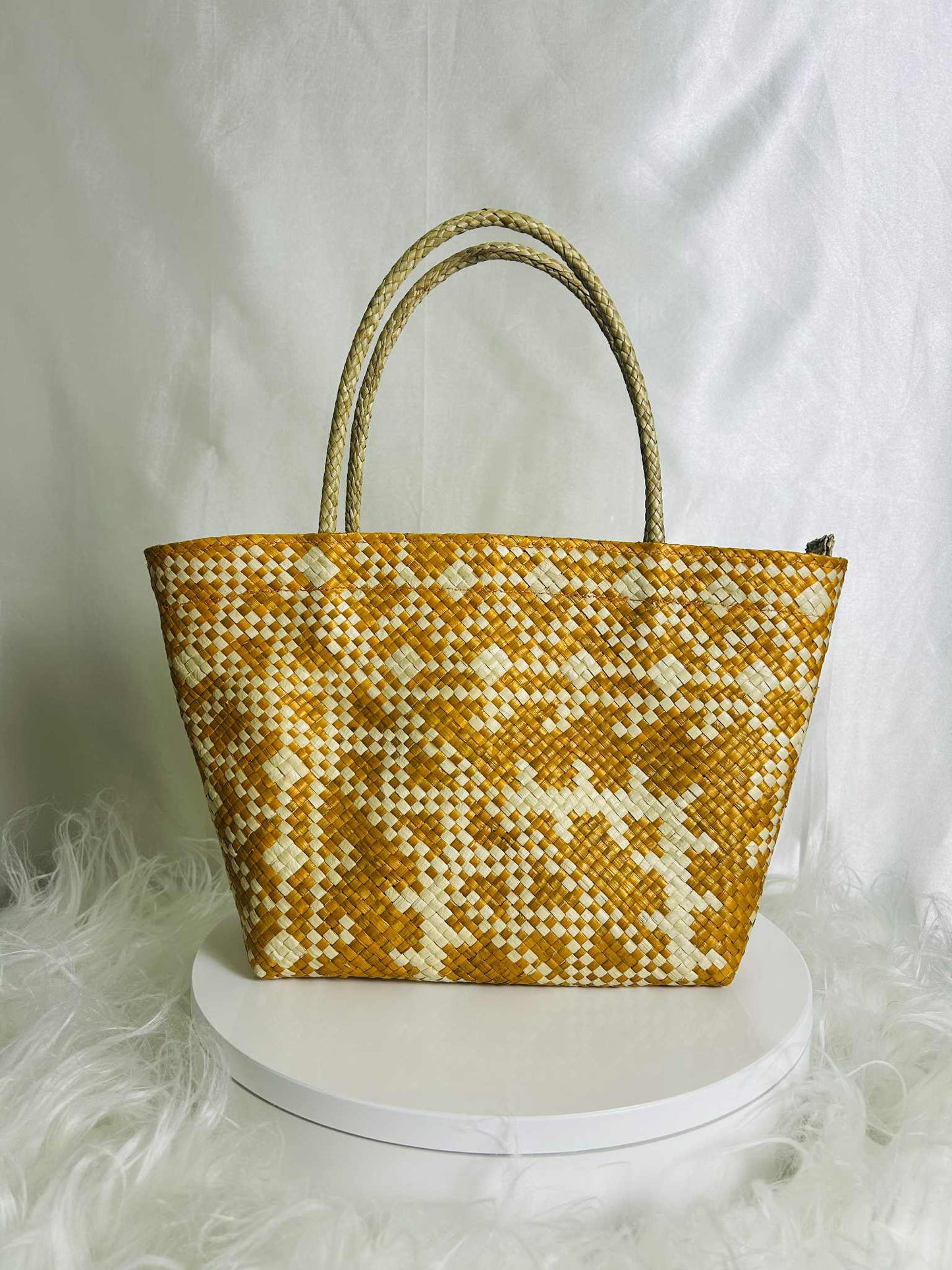 Handwoven Banig Bag with Soft Handle