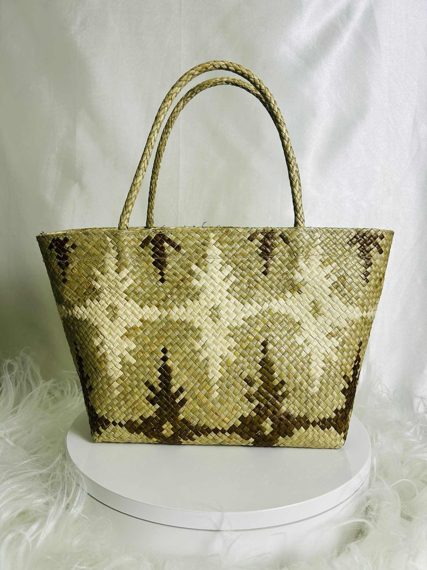 Handwoven Banig Bag with Soft Handle