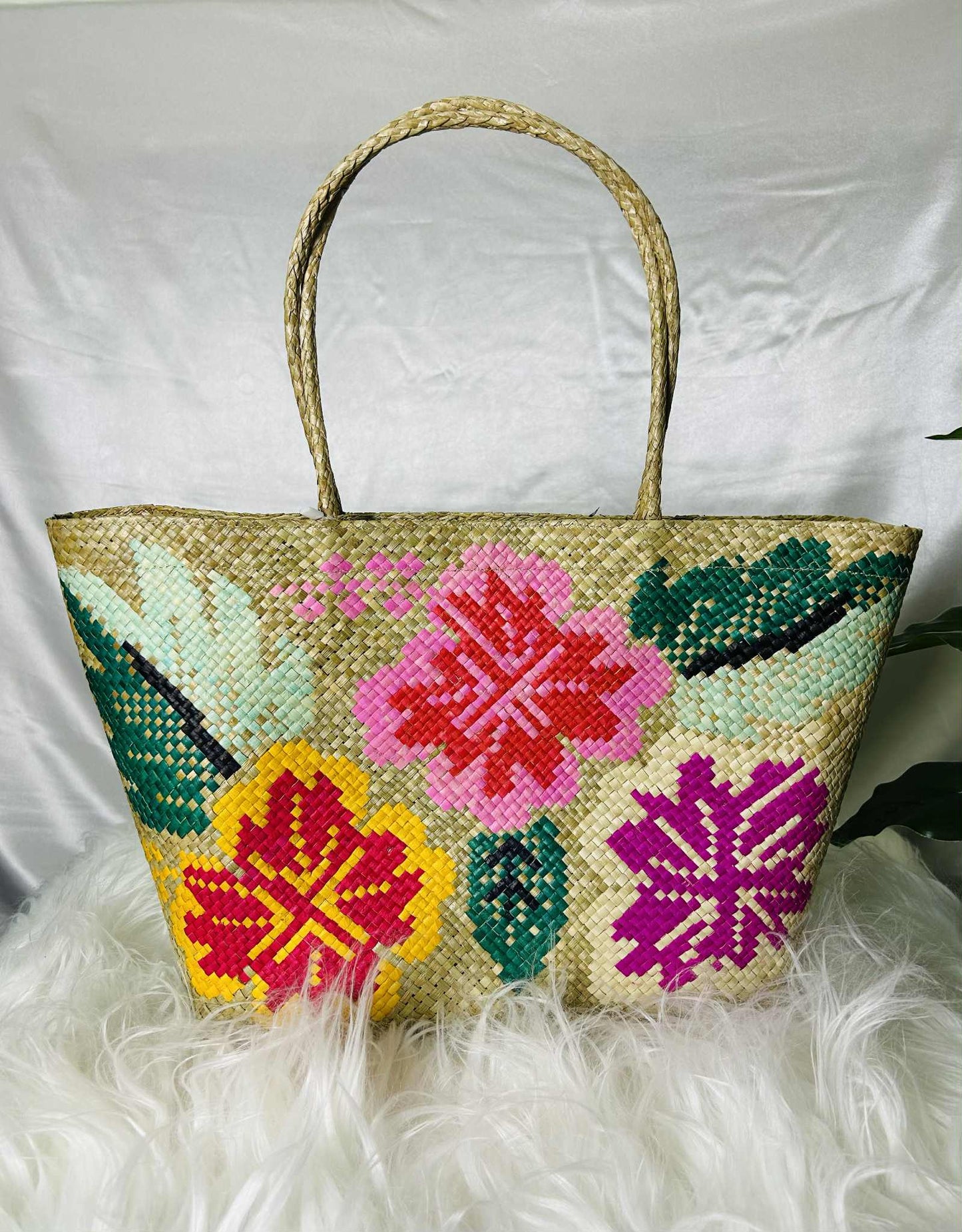 Handwoven Banig Bag with Soft Handle