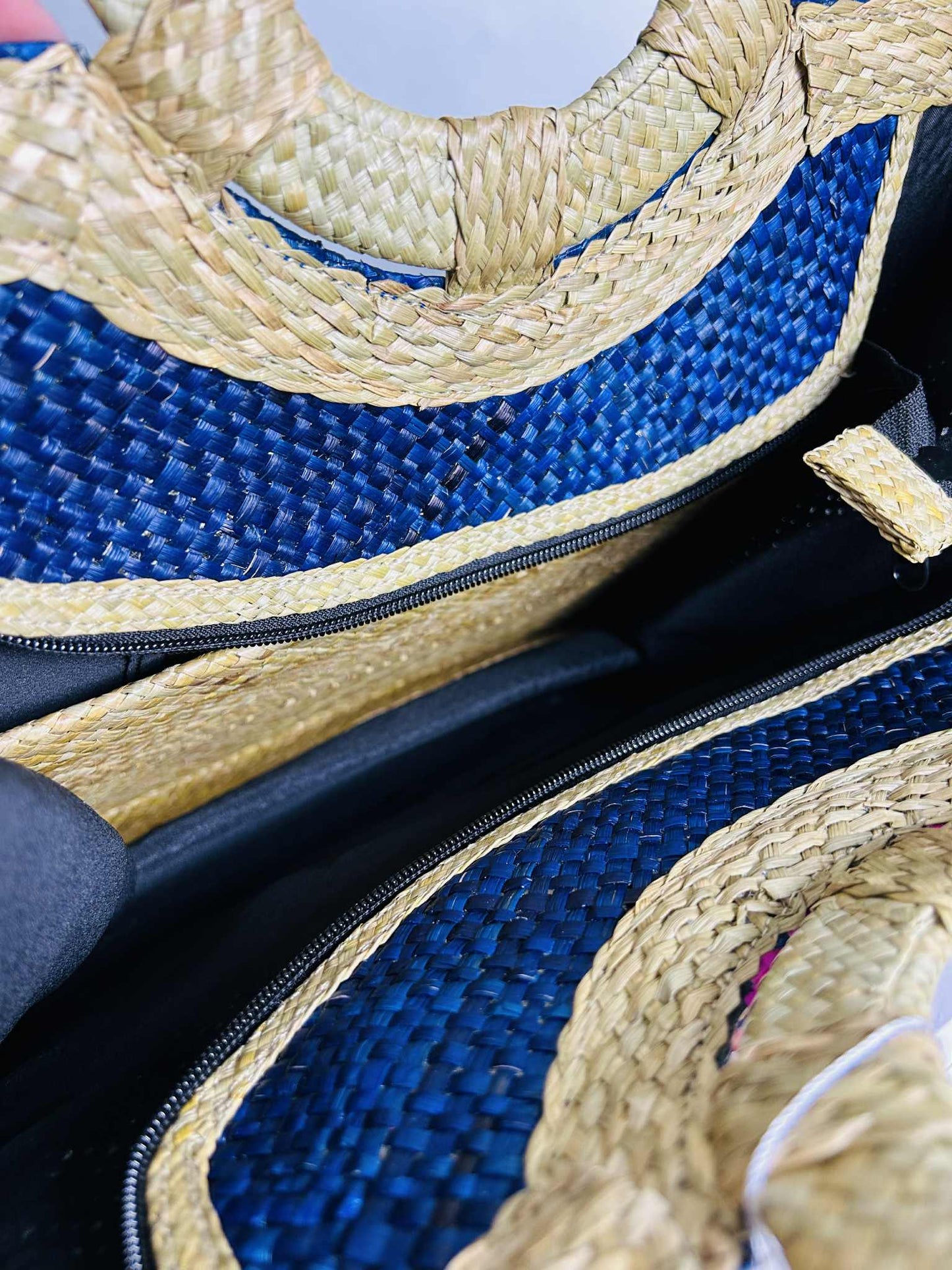 Medium Expandable Handwoven Banig Handbag with Round Handle