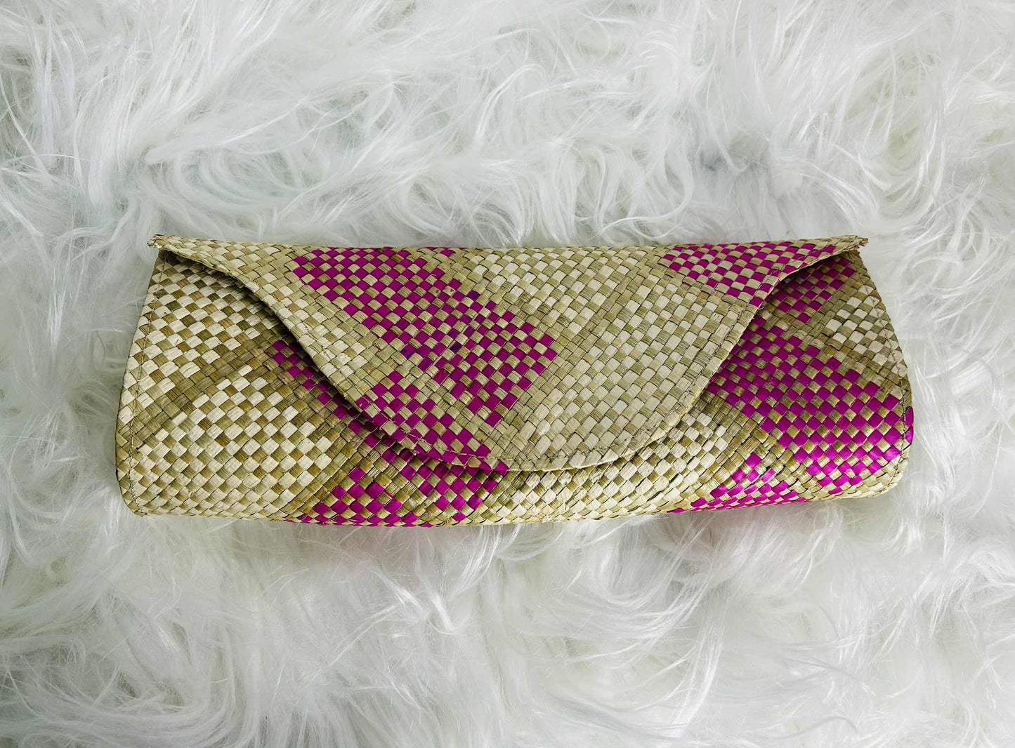 Mayumi Clutch - Natural Base Amakan