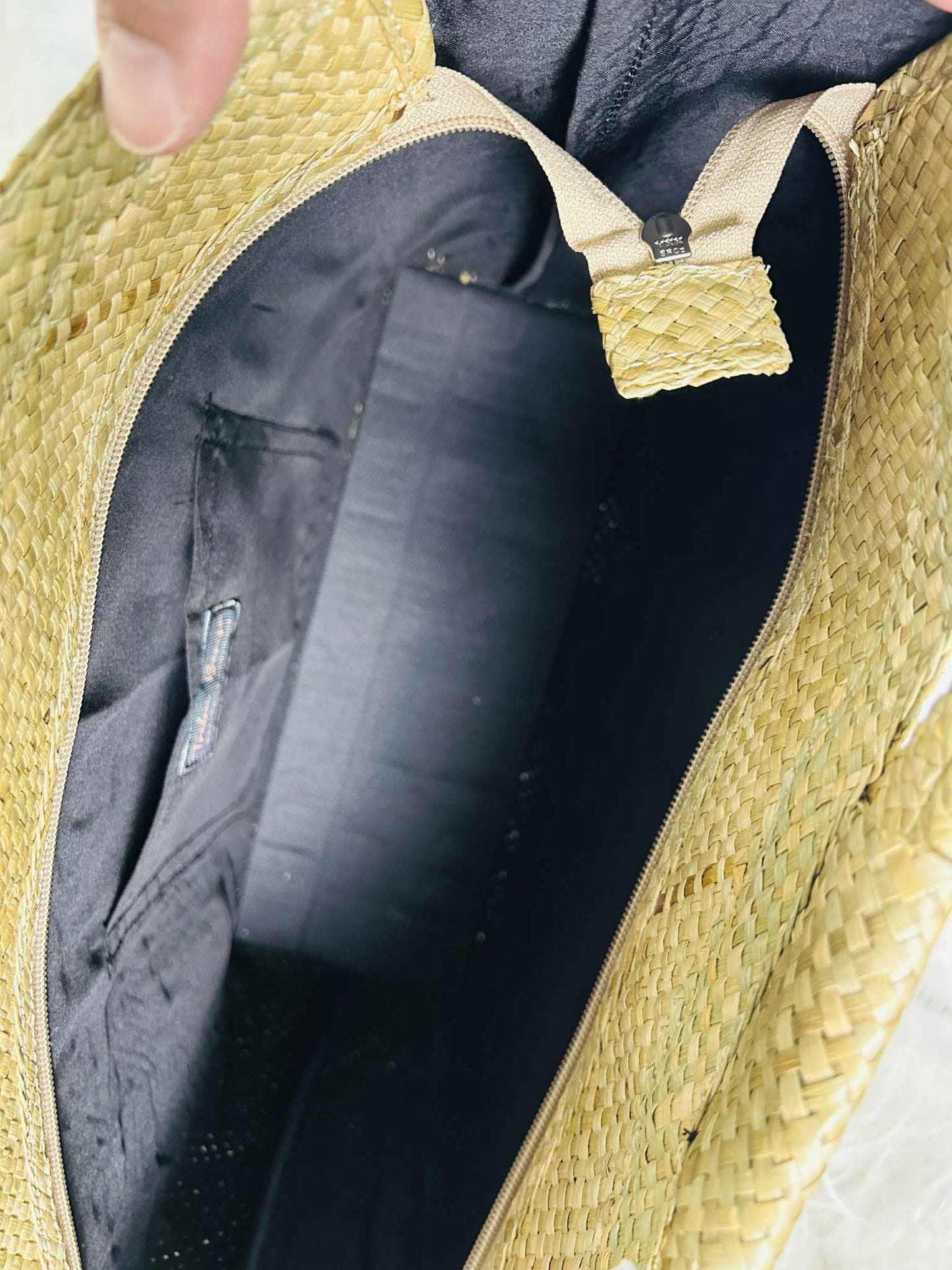 Medium Handwoven Banig Handbag with Square Handle