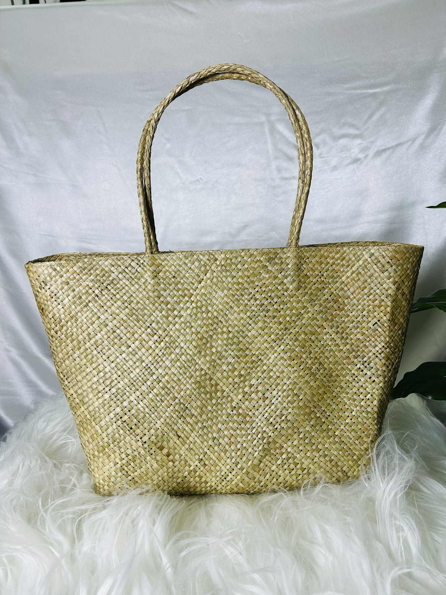 Handwoven Banig Bag with Soft Handle
