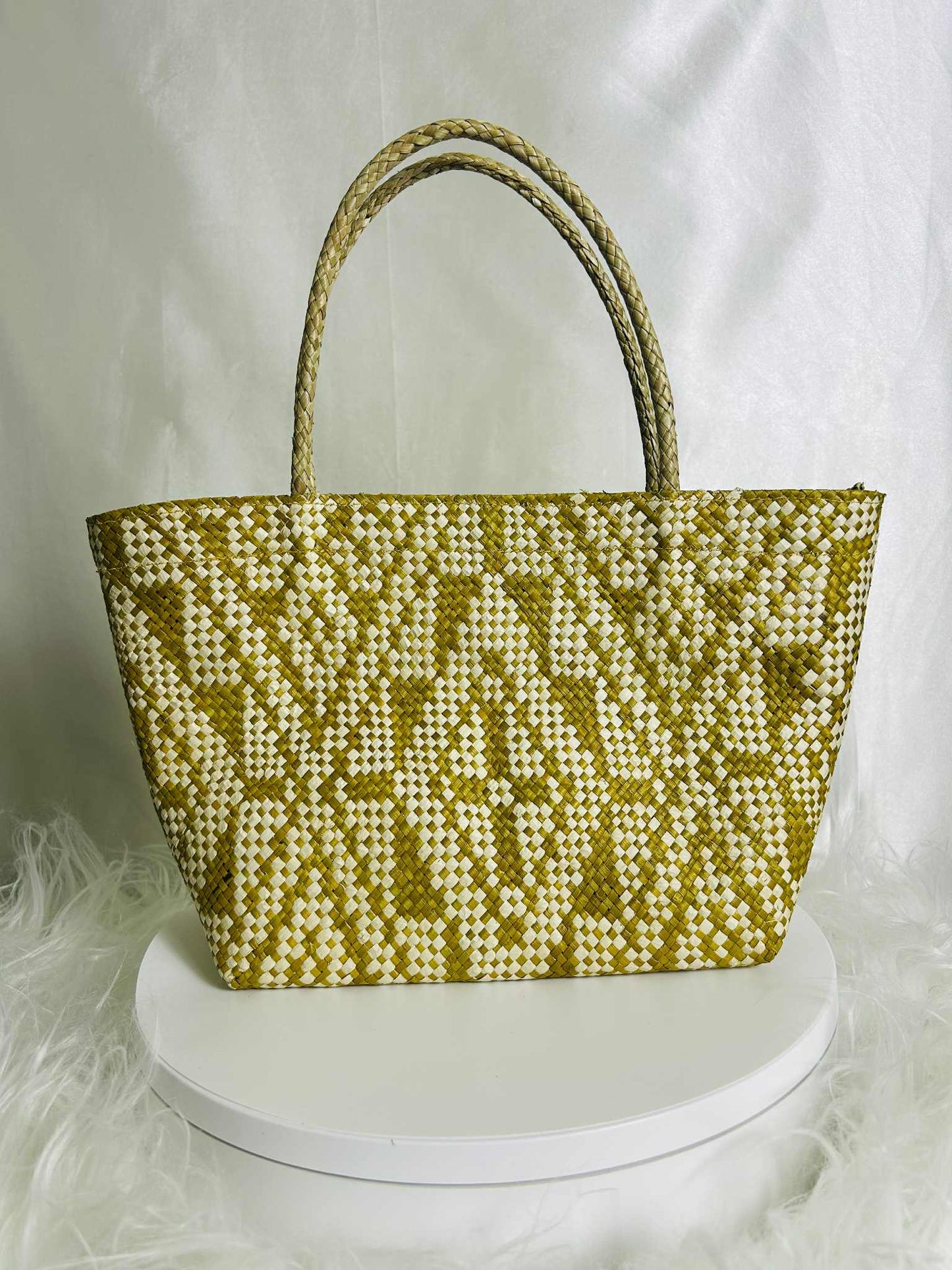 Handwoven Banig Bag with Soft Handle
