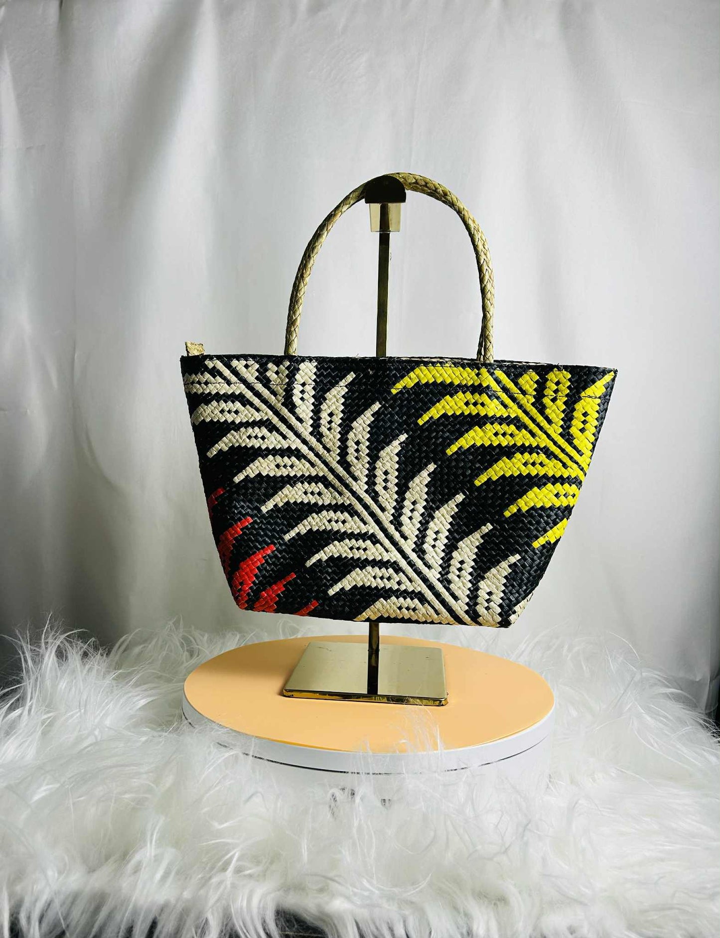 Small Handwoven Banig Bag with Soft Handle