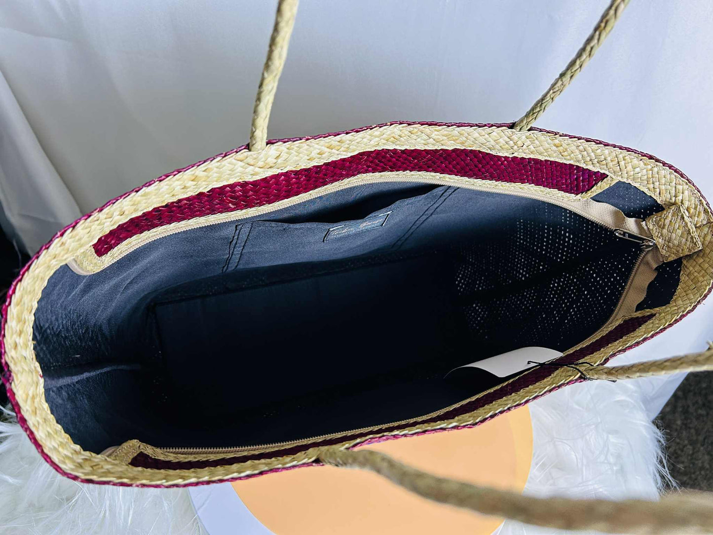 TEXAS Handwoven Banig Bag with Soft Handle