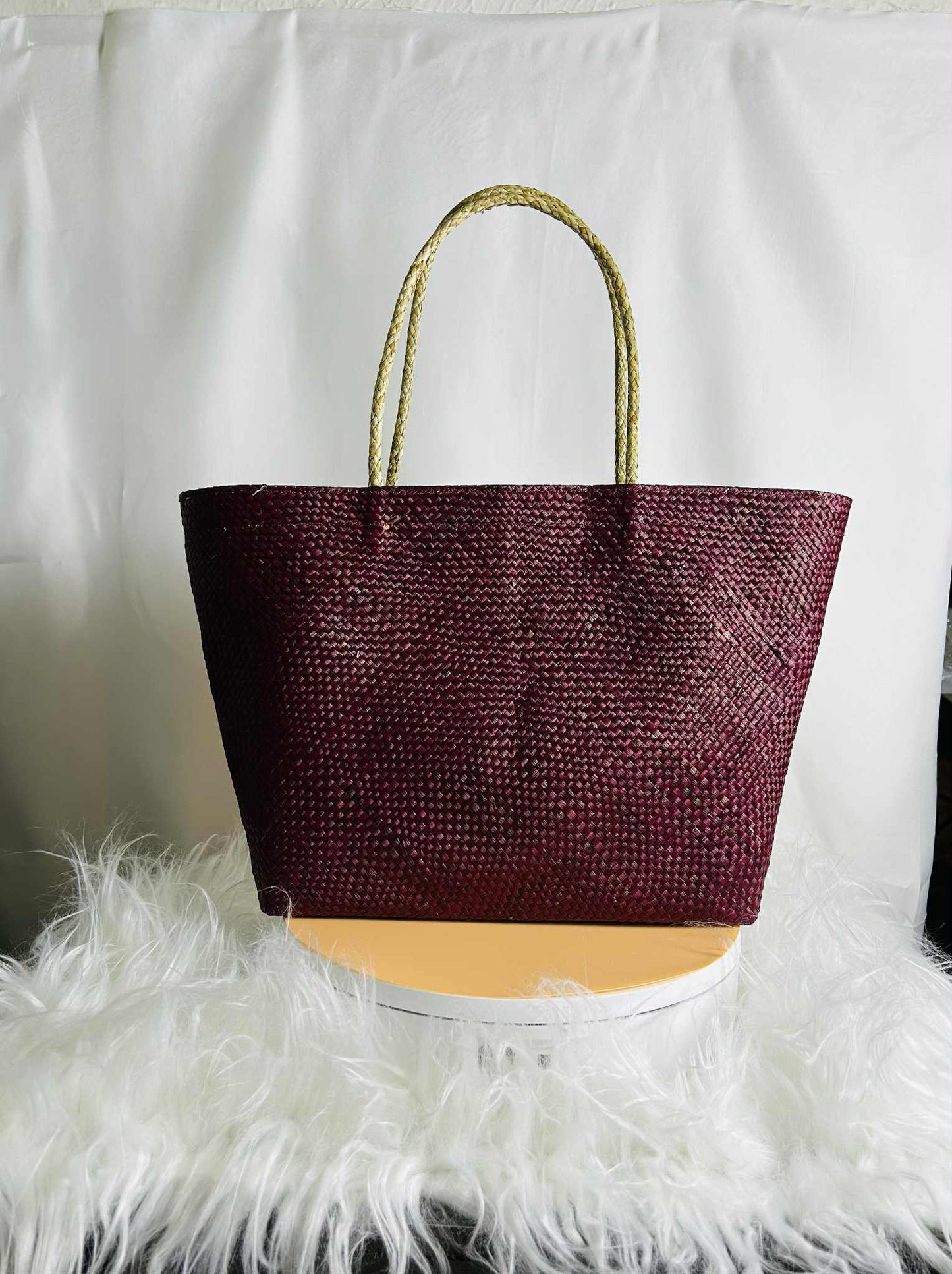 Medium Handwoven Banig Bag with Soft Handle