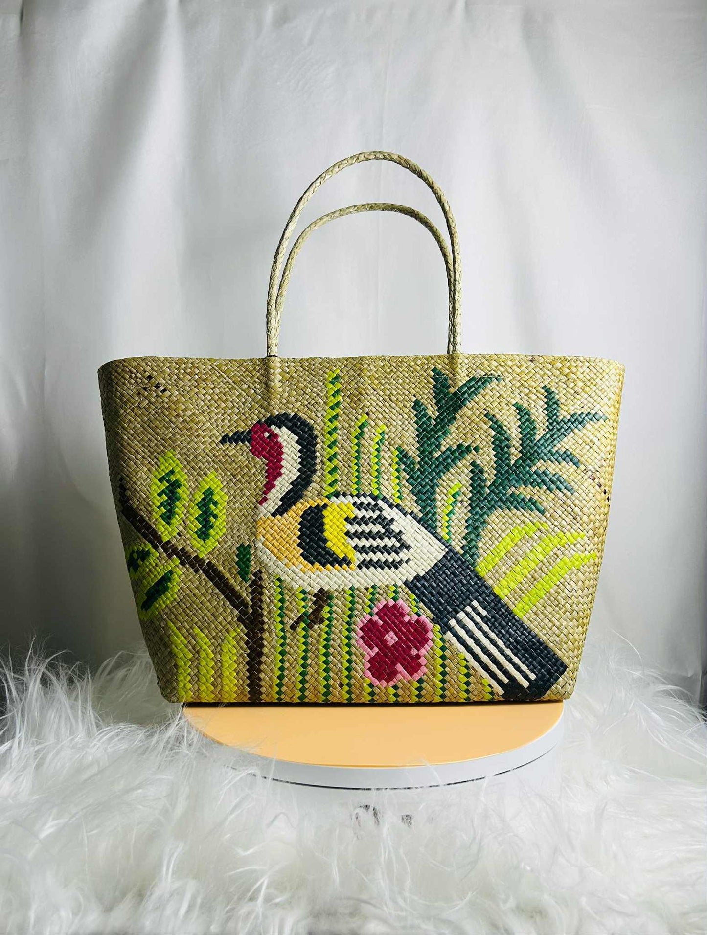 Medium Handwoven Banig Bag with Soft Handle