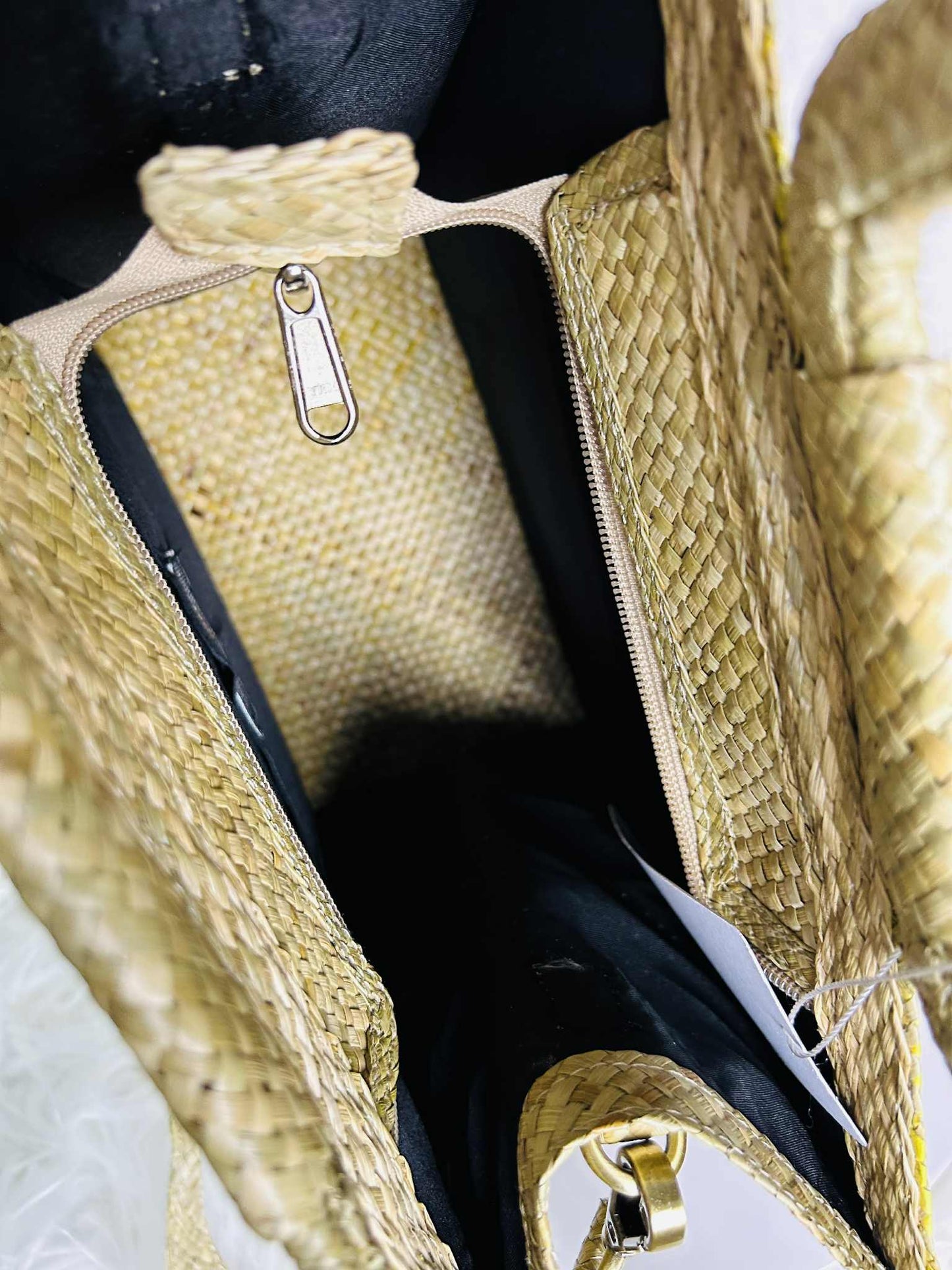 Handwoven Banig Face Tote Handbag with Strap