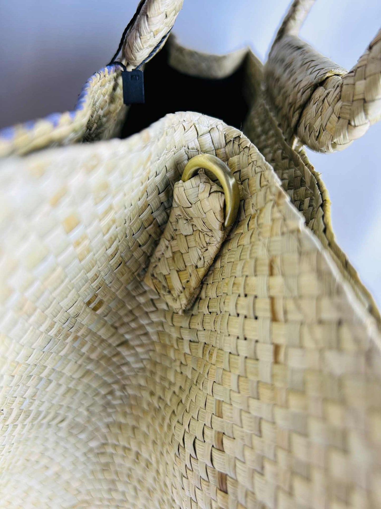 Handwoven Banig Face Tote Handbag with strap