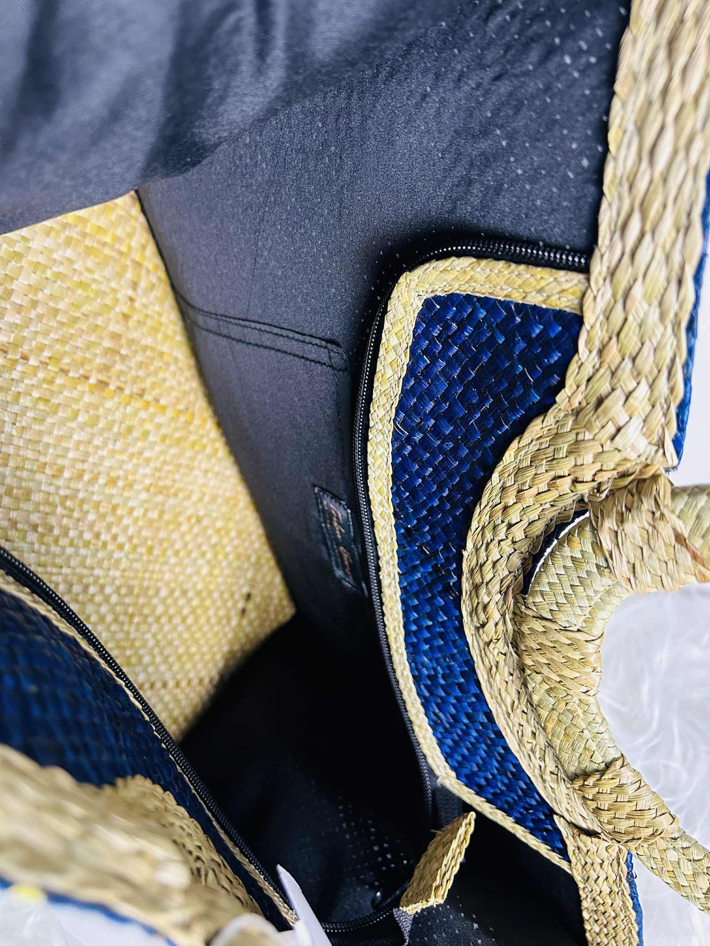 Medium Expandable Handwoven Banig Handbag with Round Handle