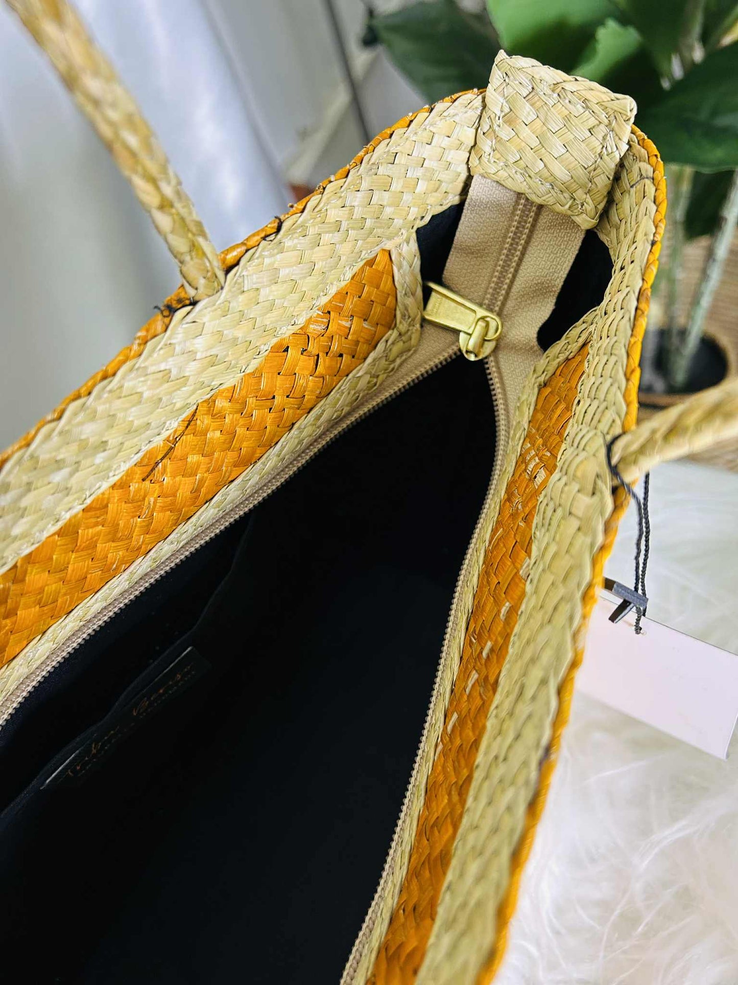 Small Handwoven Banig Bag with Soft Handle