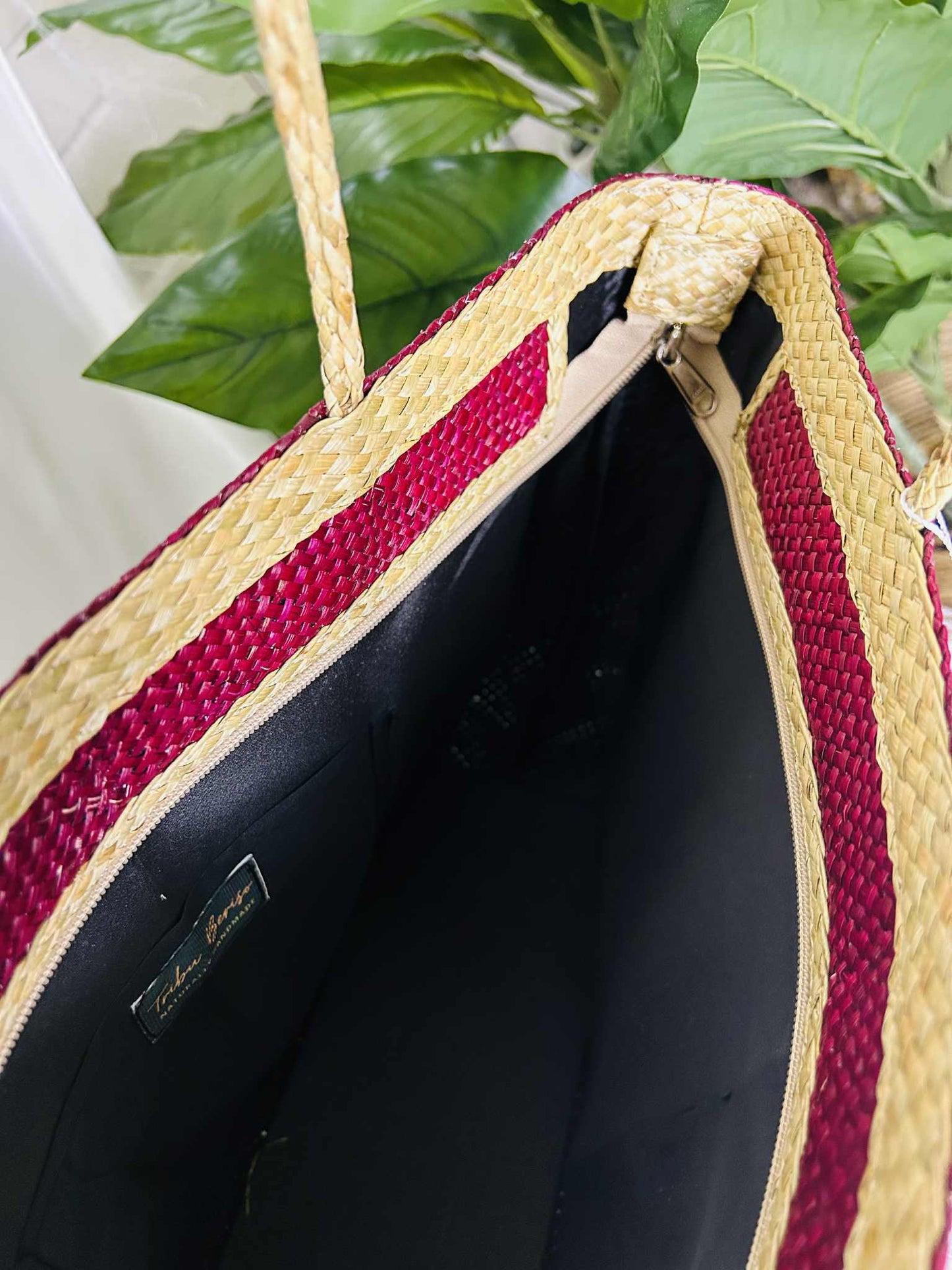 Medium Handwoven Banig Bag with Soft Handle