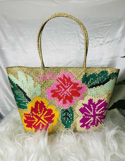 Handwoven Banig Bag with Soft Handle