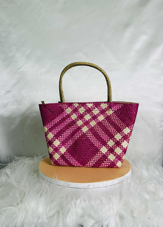 Small Handwoven Banig Bag with Soft Handle