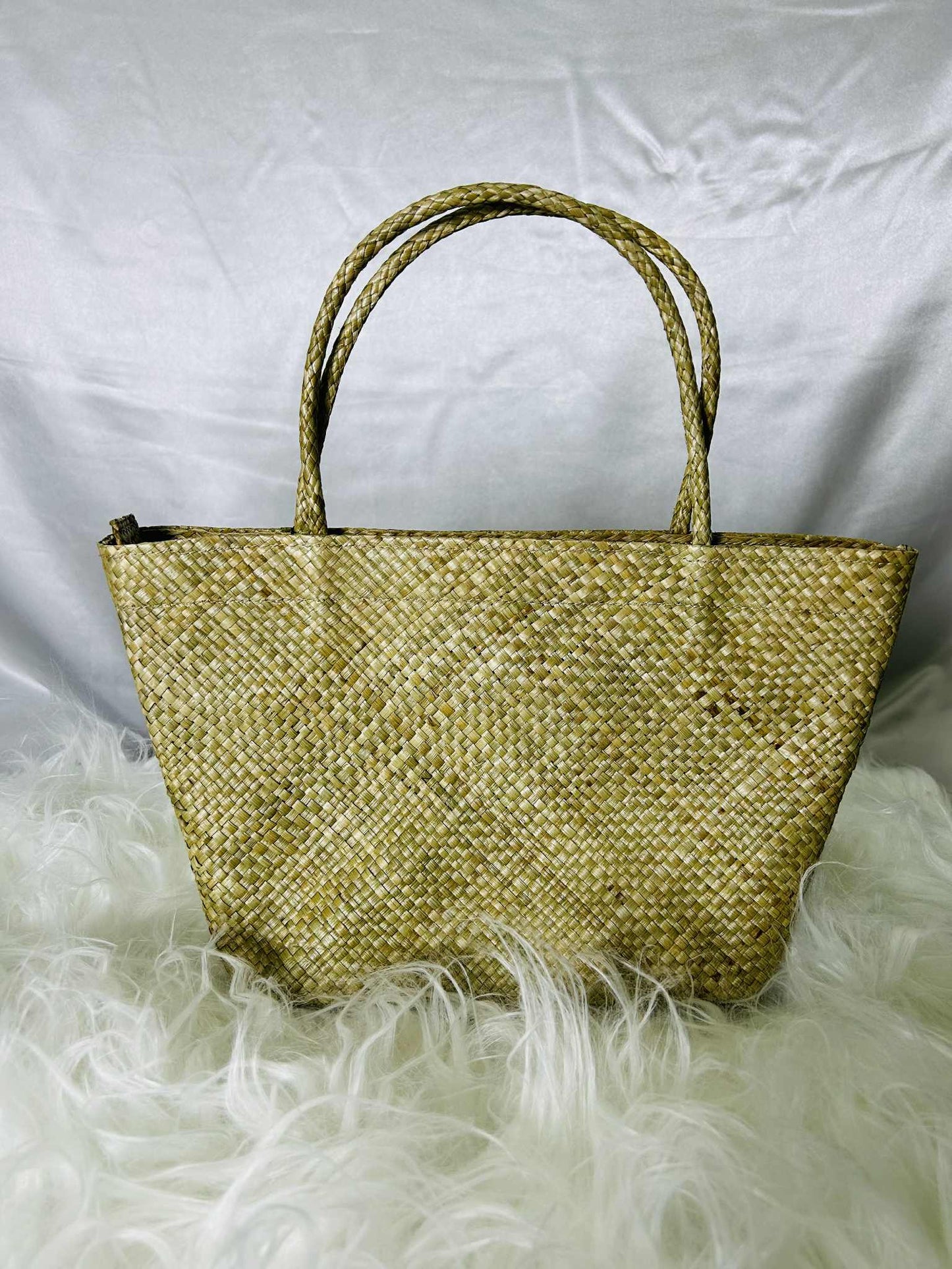 Small Handwoven Banig Bag with Soft Handle