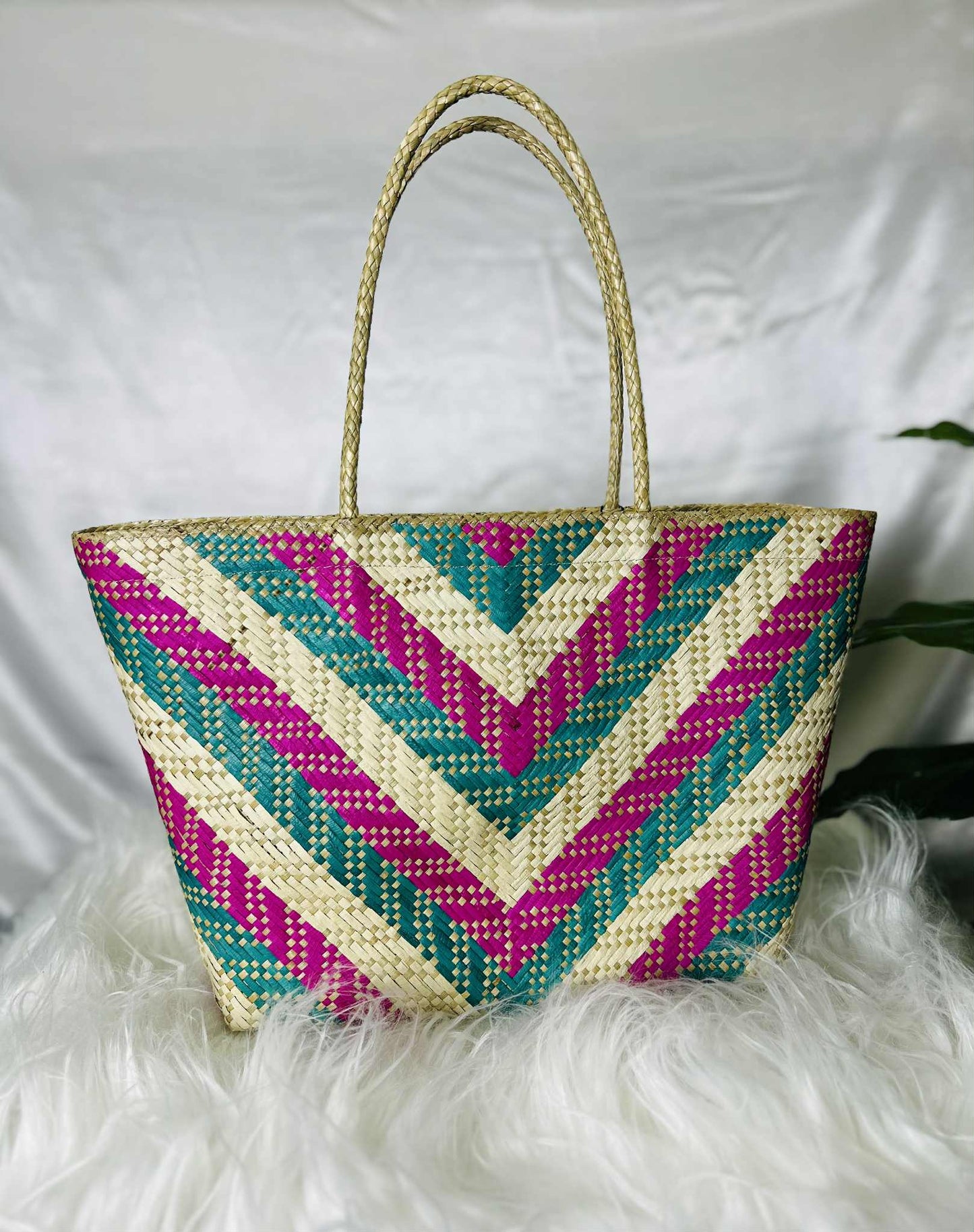 Handwoven Banig Bag with Soft Handle
