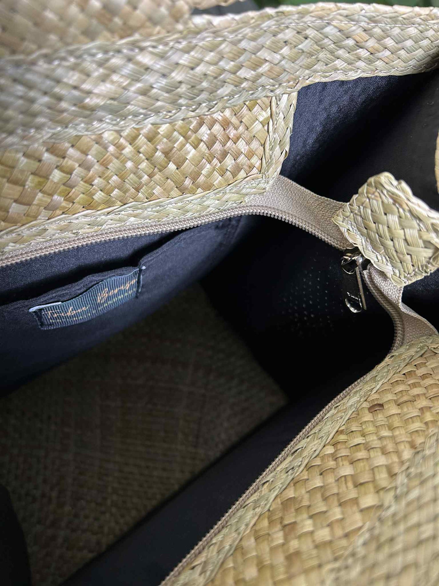 Handwoven Banig Face Tote Handbag with strap