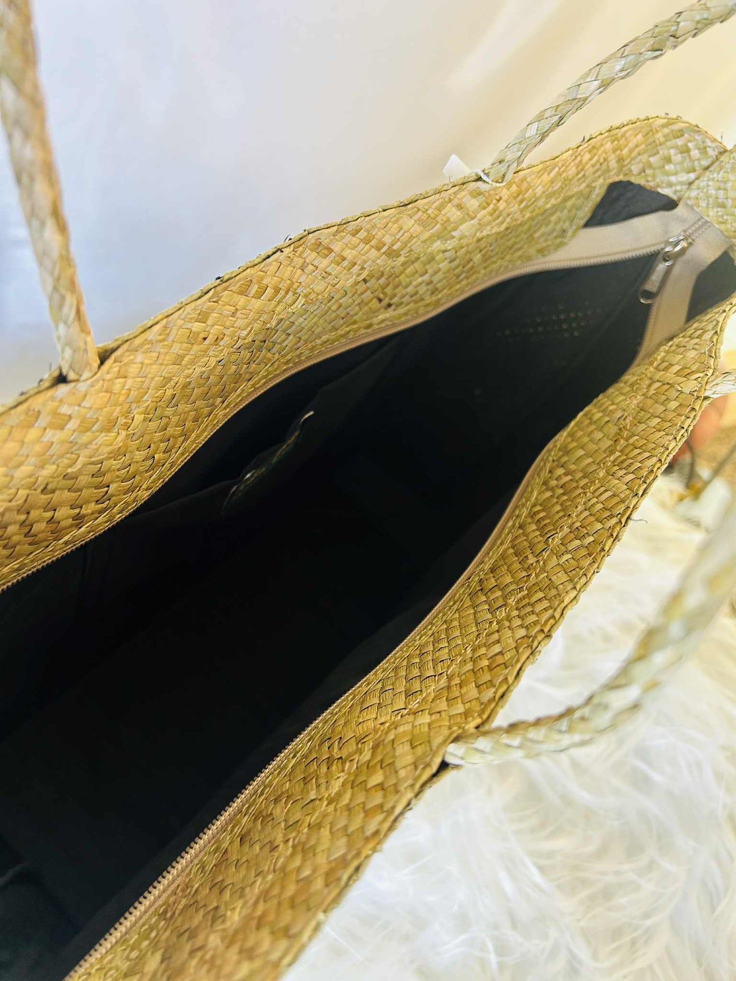 Medium Handwoven Banig Bag with Soft Handle